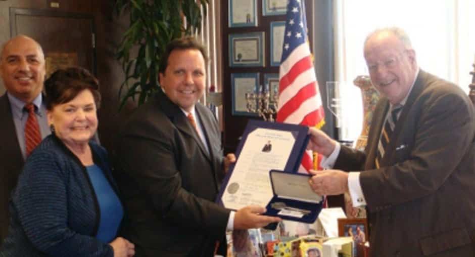 Don receiving the key to the city of Las Vegas