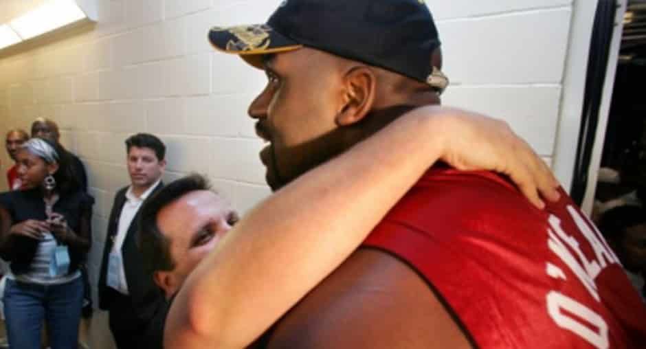 Don with Shaquille O'Neal