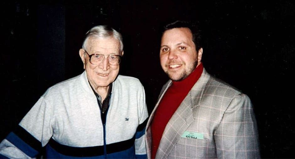 Don with John Wooden